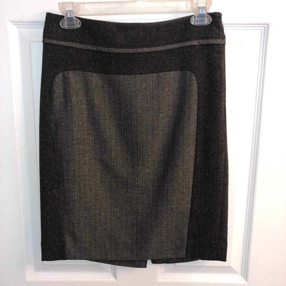 LIKE NEW The Limited Chocolate Brown Tweed Pencil Skirt